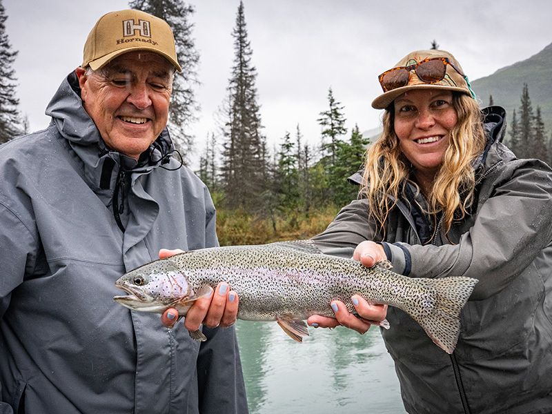 Sight fishing Rainbow Trout