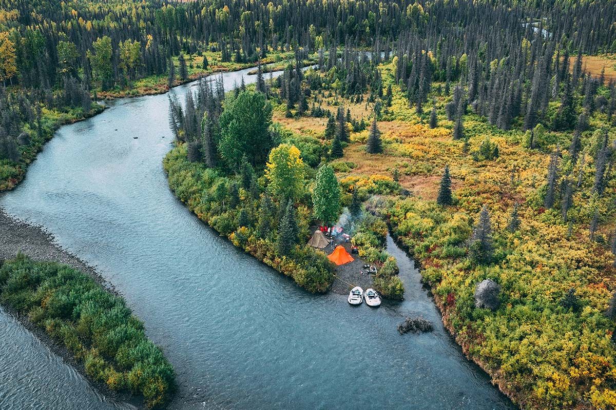 Overnight Camping at Chelatna Lake Lodger